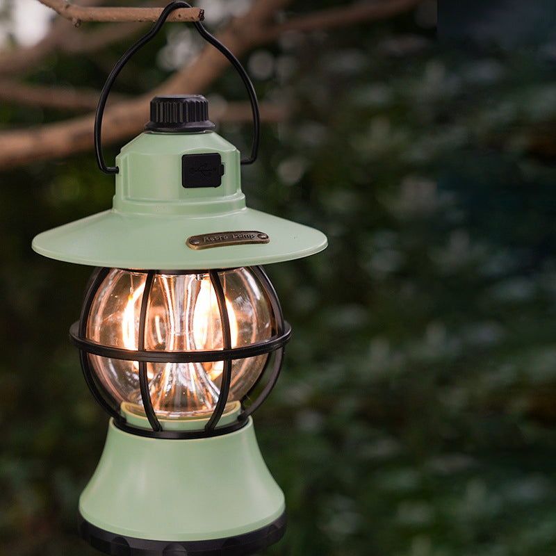 Moderne Retro Vanntett Oppladbar/Batteri ABS PS PP Stål Lantern Henge LED Bordlampe Utendørs Lys For Hage | Skanto