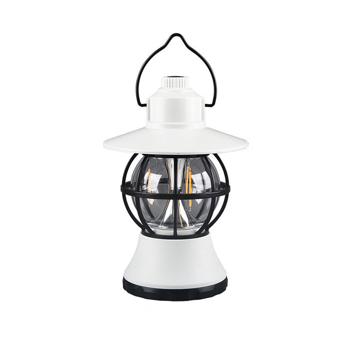 Moderne Retro Vanntett Oppladbar/Batteri ABS PS PP Stål Lantern Henge LED Bordlampe Utendørs Lys For Hage | Skanto
