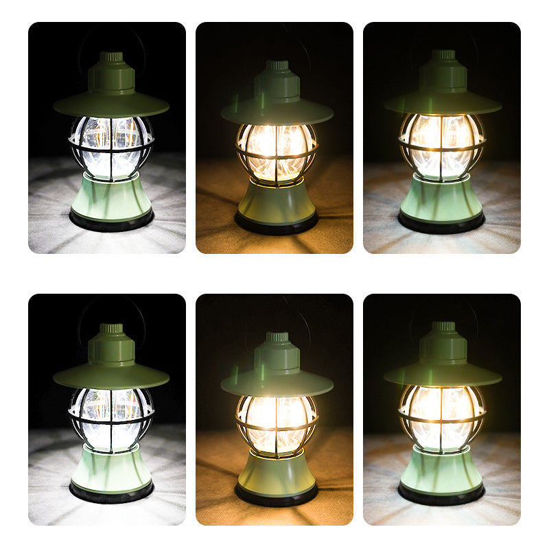 Moderne Retro Vanntett Oppladbar/Batteri ABS PS PP Stål Lantern Henge LED Bordlampe Utendørs Lys For Hage | Skanto
