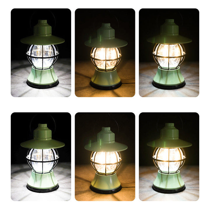 Moderne Retro Vanntett Oppladbar/Batteri ABS PS PP Stål Lantern Henge LED Bordlampe Utendørs Lys For Hage | Skanto