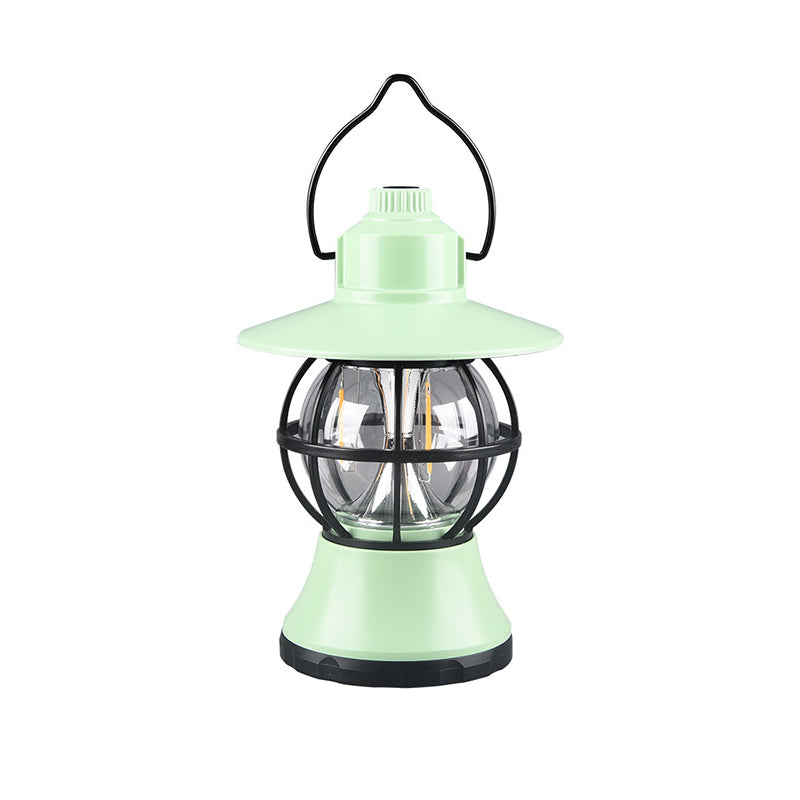Moderne, vanntett og oppladbar LED-bordlampe i retrostil laget av ABS-, PS- og PP-stål for utendørs bruk – ideell for hagen.