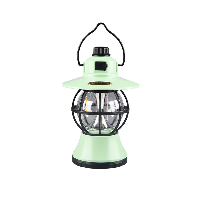Moderne, vanntett og oppladbar LED-bordlampe i retrostil laget av ABS-, PS- og PP-stål for utendørs bruk – ideell for hagen.