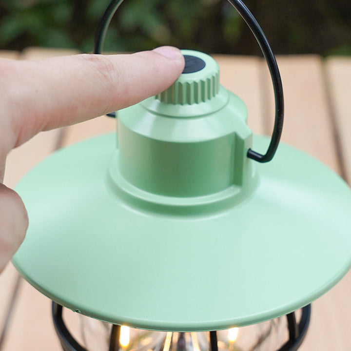 Moderne Retro Vanntett Oppladbar/Batteri ABS PS PP Stål Lantern Henge LED Bordlampe Utendørs Lys For Hage | Skanto