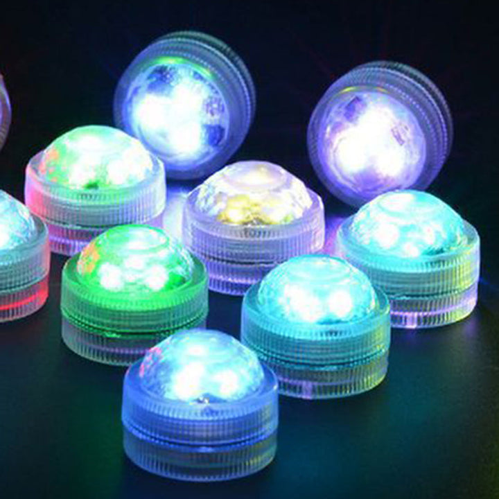 Skanto | Modern Simplicity vanntett Battery PS rund undervanns LED landskapsbelysning utendørs lys for utendørs patio