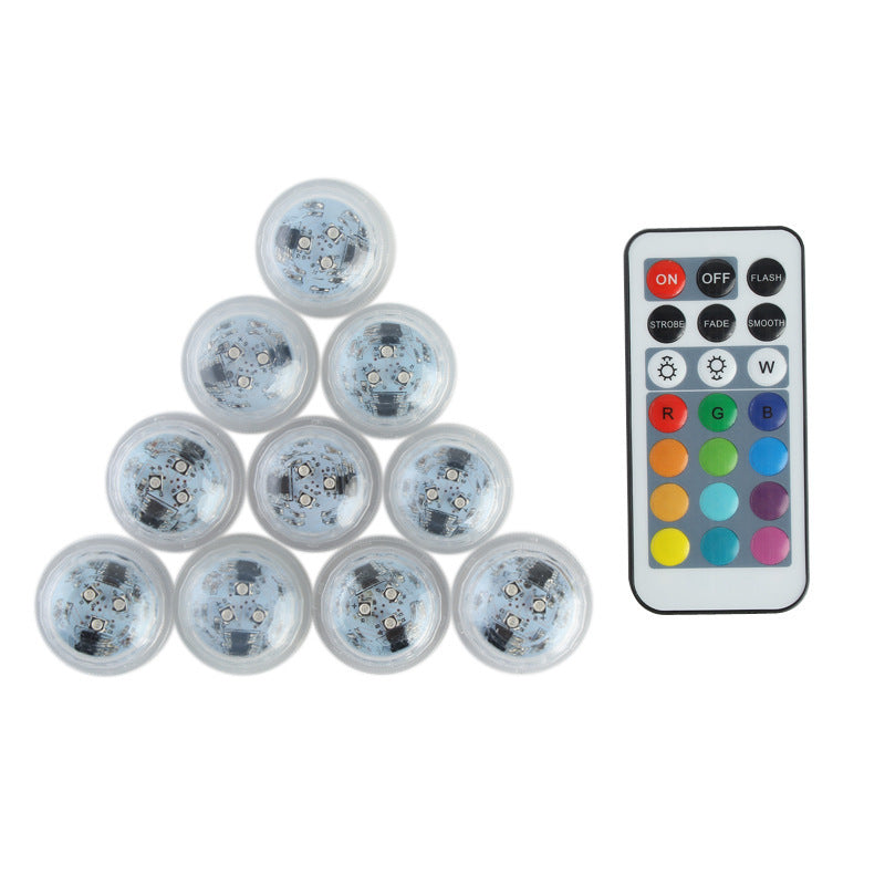Skanto | Modern Simplicity vanntett Battery PS rund undervanns LED landskapsbelysning utendørs lys for utendørs patio