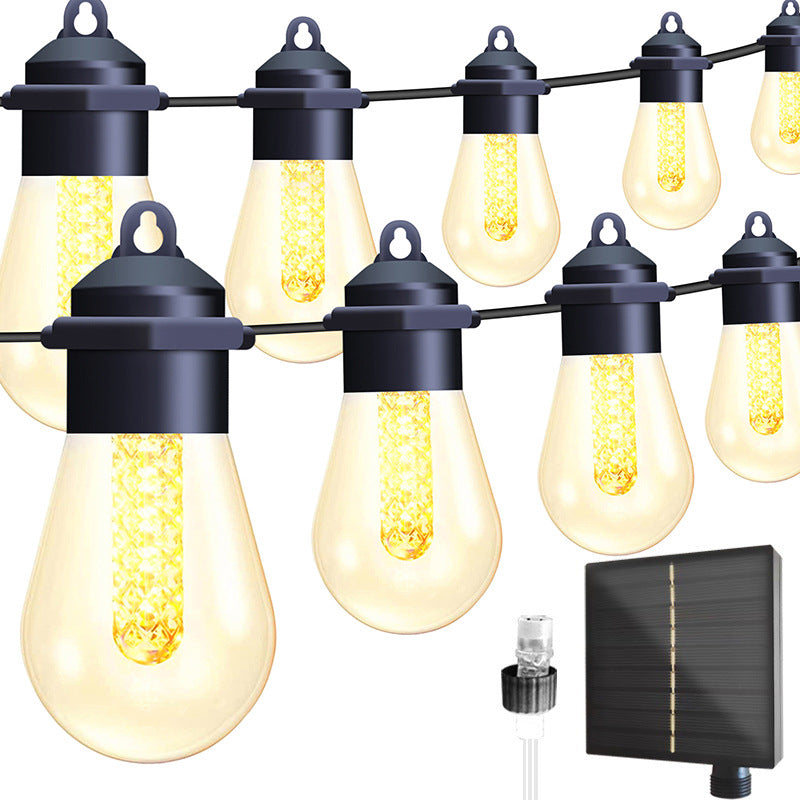 Norvo | Moderne Art Deco Solvann Vannavstøtende Kobber PVC 15-pærs LED Lyslenke Utendørs Lys For Hage