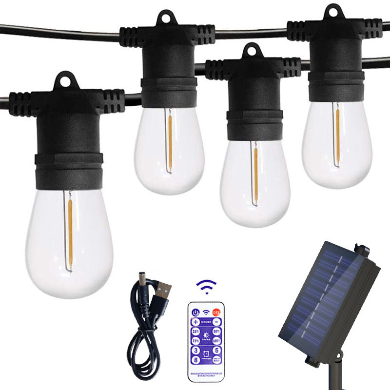 Norvo | Moderne Art Deco Solvann Vannavstøtende Kobber PVC 15-pærs LED Lyslenke Utendørs Lys For Hage