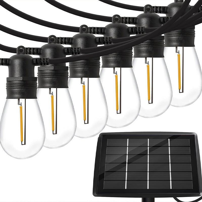 Skanto | Moderne Art Deco Solvann Vannavstøtende Kobber PVC 15-pærs LED Lyslenke Utendørs Lys For Hage