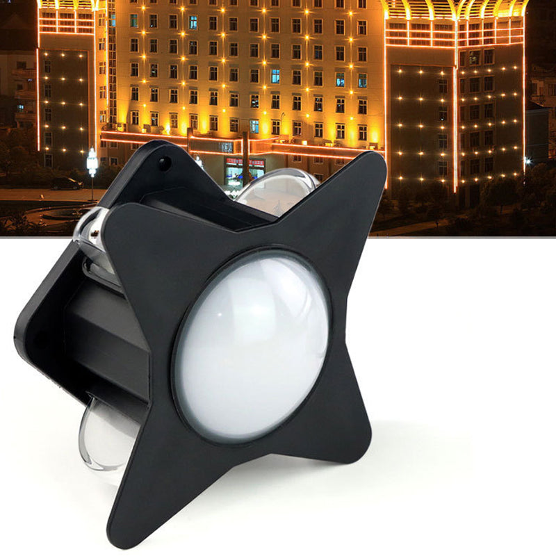 Samtidig Kreativ Vanntett Aluminium Akryl PC Kryss Stjerne LED Vegglampe For Utendørs Patio | Skanto