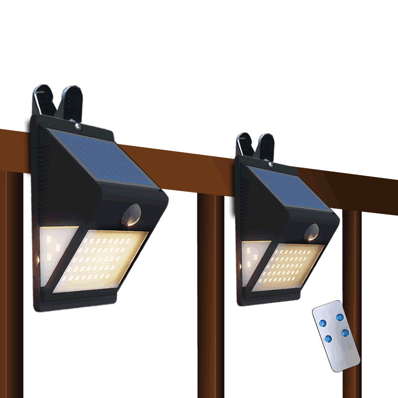 Moderne Enkelhet Sol Vannavstøtende Trekant ABS PC Menneskesensor LED Vegglampe Utendørs Lys For Utendørs Terrasse | Skanto