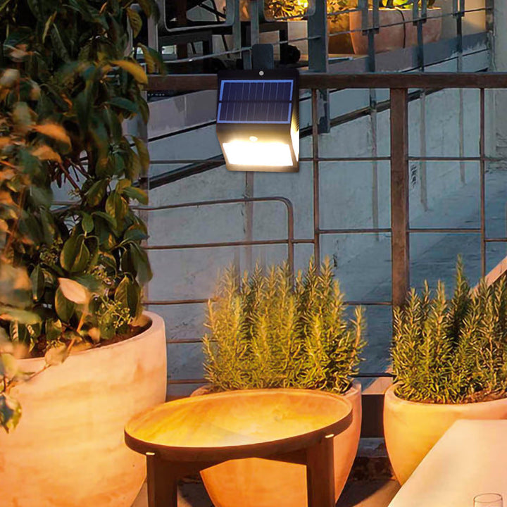 Moderne Enkelhet Sol Vannavstøtende Trekant ABS PC Menneskesensor LED Vegglampe Utendørs Lys For Utendørs Terrasse | Skanto