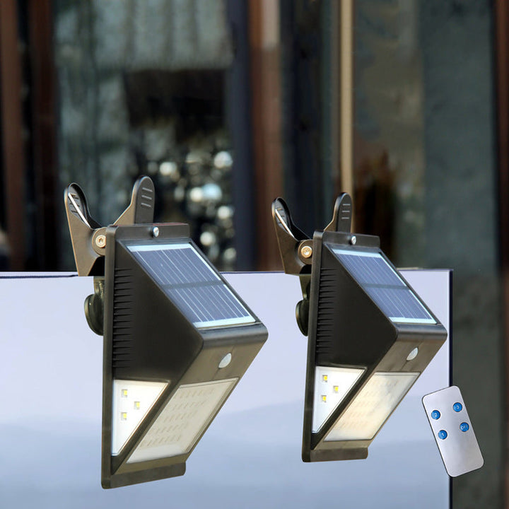 Moderne Enkelhet Sol Vannavstøtende Trekant ABS PC Menneskesensor LED Vegglampe Utendørs Lys For Utendørs Terrasse | Skanto