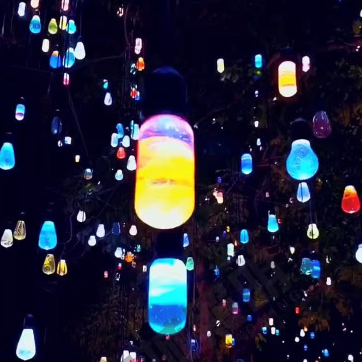 Moderne Art Deco Vanntett Harpiks Dråpe Ball LED Utendørs Lys Landskapsbelysning For Hage | Skanto