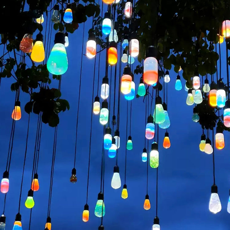 Moderne Art Deco Vanntett Harpiks Dråpe Ball LED Utendørs Lys Landskapsbelysning For Hage | Skanto