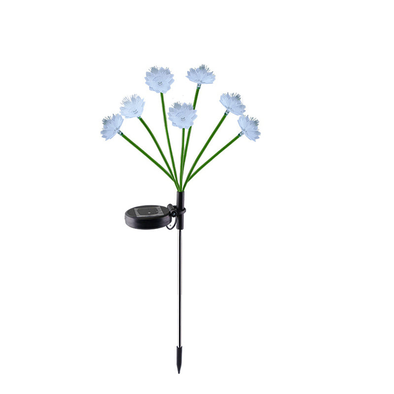 Moderne Art Deco Solar Vanntett Rustfritt Stål Fiberoptisk ABS Silika Sakura Sopp LED Utebelysning Landskapsbelysning for Hage | Skanto