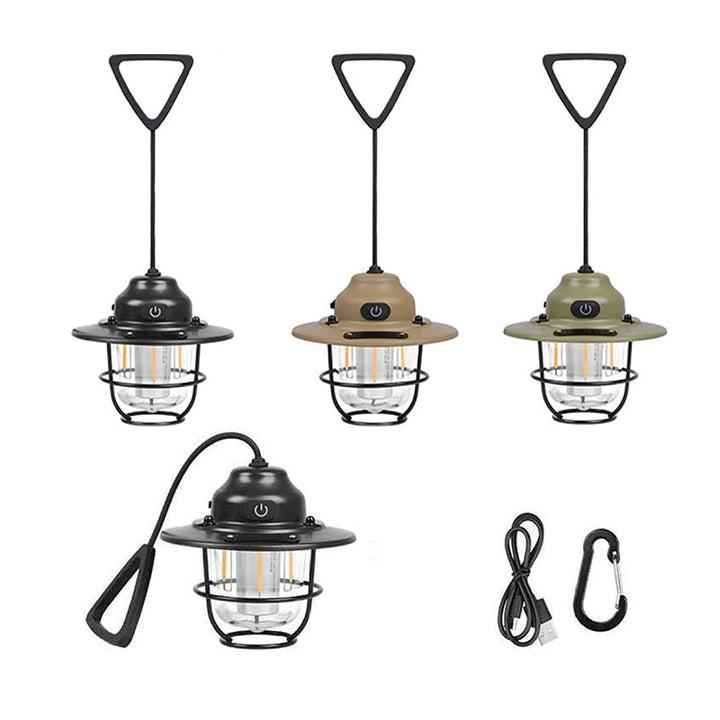 Moderne Retro Oppladbar Vanntett Jern Silika ABS PC Strobile LED Utendørs Lys For Hage | Skanto