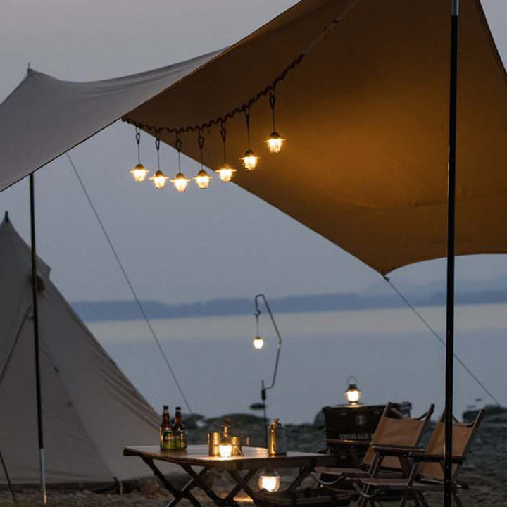 Moderne Retro Oppladbar Vanntett Jern Silika ABS PC Strobile LED Utendørs Lys For Hage | Skanto