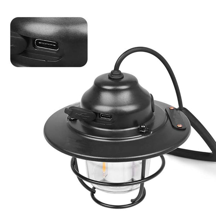 Moderne Retro Oppladbar Vanntett Jern Silika ABS PC Strobile LED Utendørs Lys For Hage | Skanto