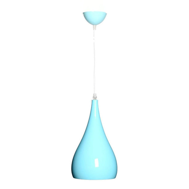 Skanto | Nordic Iron Wood Aluminium Pumpkin Water Drop 1-Lyskilde Pendellampe for Spisestue
