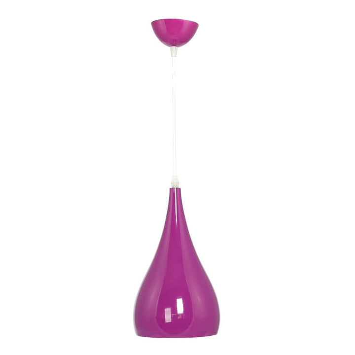 Skanto | Nordic Iron Wood Aluminium Pumpkin Water Drop 1-Lyskilde Pendellampe for Spisestue