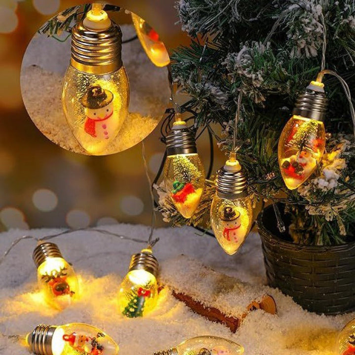 Skanto | Moderne kreativ vanntett USB-batteri PVC-pære juledekorasjon LED lyslenker for stue