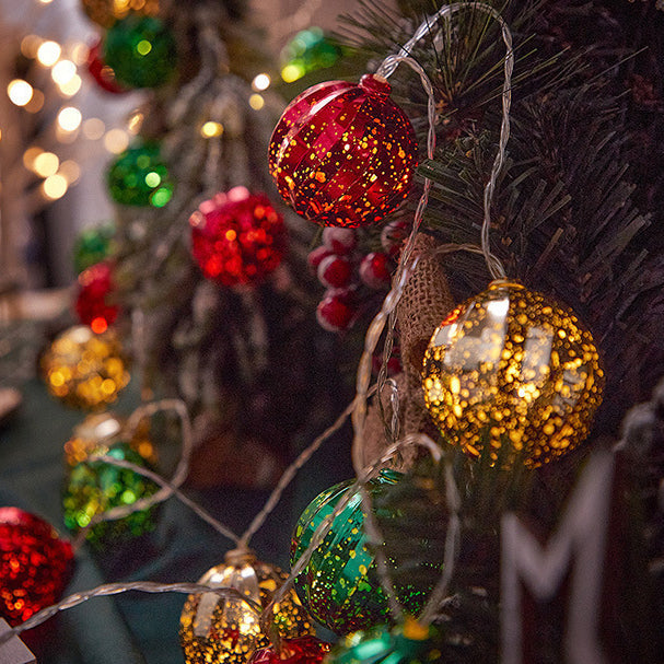 Norvo | Moderne Art Deco Batteri USB Plast Stjerne Ball Juletrær Decoration LED Lys Snor For Soverom