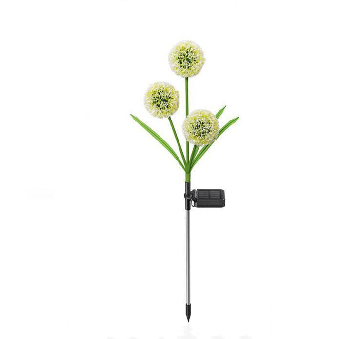 Moderne Art Deco Sol Vannavstøtende Rustfritt Stål ABS Kobbertråd Dandelion Plante Ball Bakke Plugg LED Utendørs Lys Landskapsbelysning For Hage | Skanto