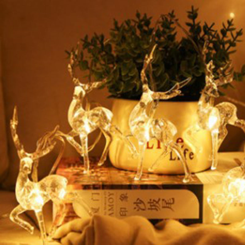 Norvo | Moderne kreativ solbatteri vanntett hjort plast dekorativ LED snorlys utendørs lys for hage