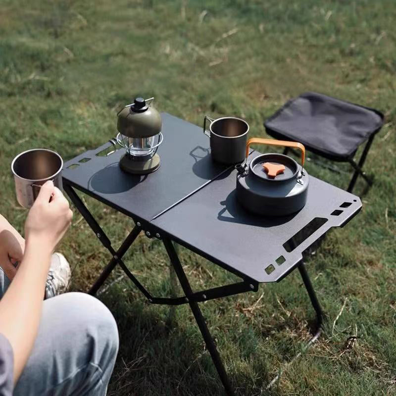 Moderne Minimalistisk Rektangulær Karbonstål Sammenleggbar Fellebord For Utendørs | Skanto