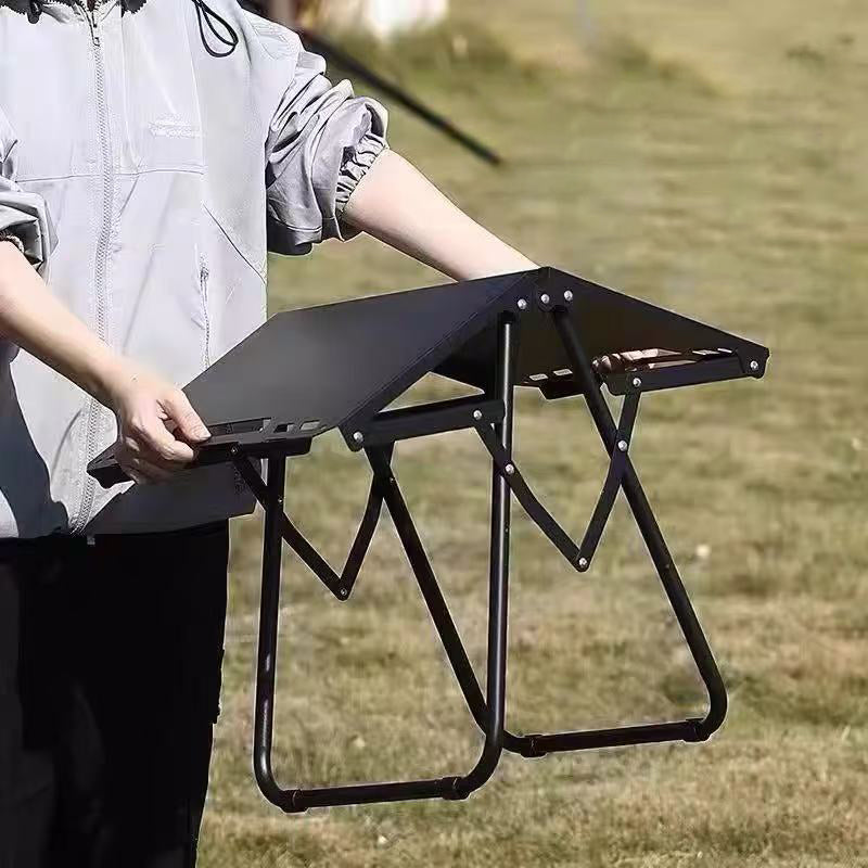 Moderne Minimalistisk Rektangulær Karbonstål Sammenleggbar Fellebord For Utendørs | Skanto