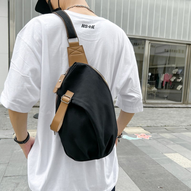 Skanto | Lærret Casual Minimalist Stor Kapasitet Enkel Skulder Crossbody Bag