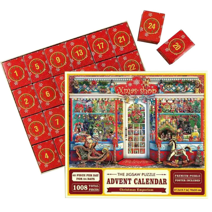 Skanto | 1000PCS Jule puslespill Adventskalender - Julegave