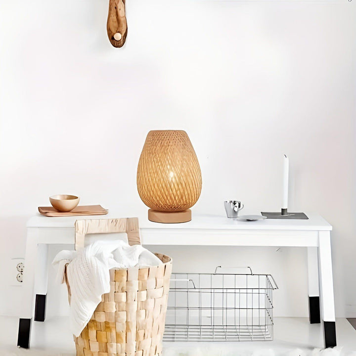 Skanto | Aura Lampe - Bambus USB-drevet Bordlampe for Soverommet