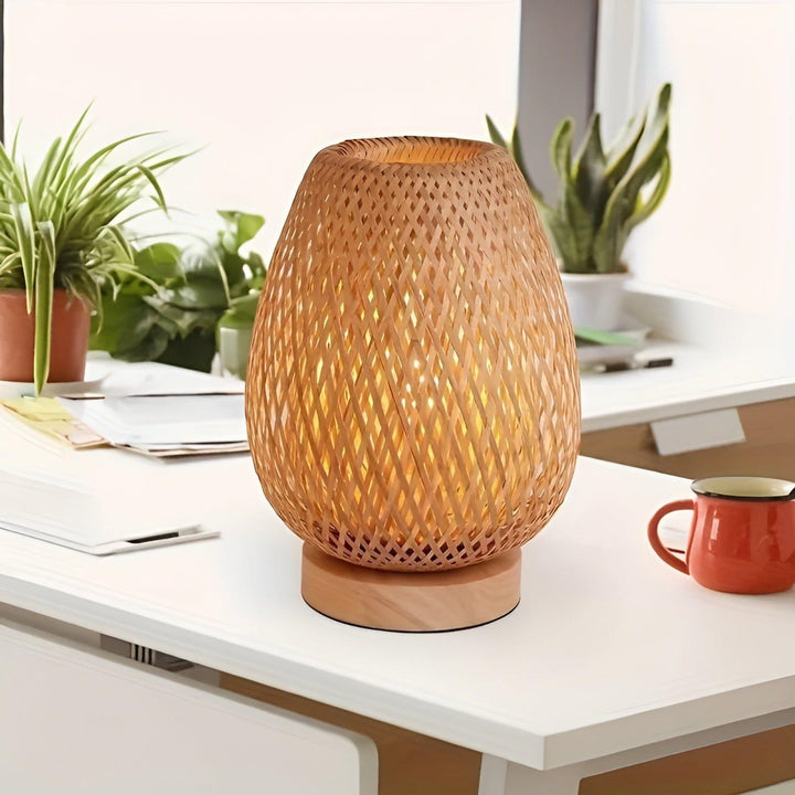 Skanto | Aura Lampe - Bambus USB-drevet Bordlampe for Soverommet