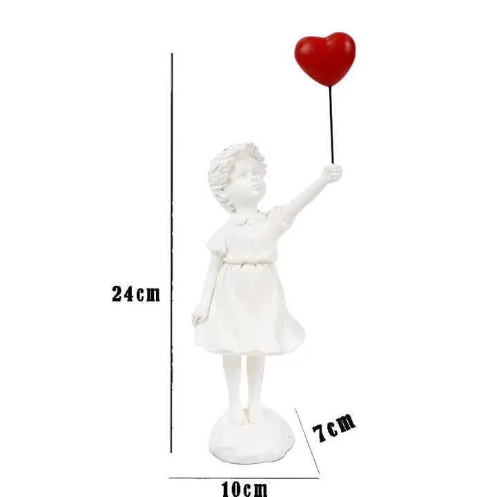 Skanto | Banksy flygende ballongjente statue