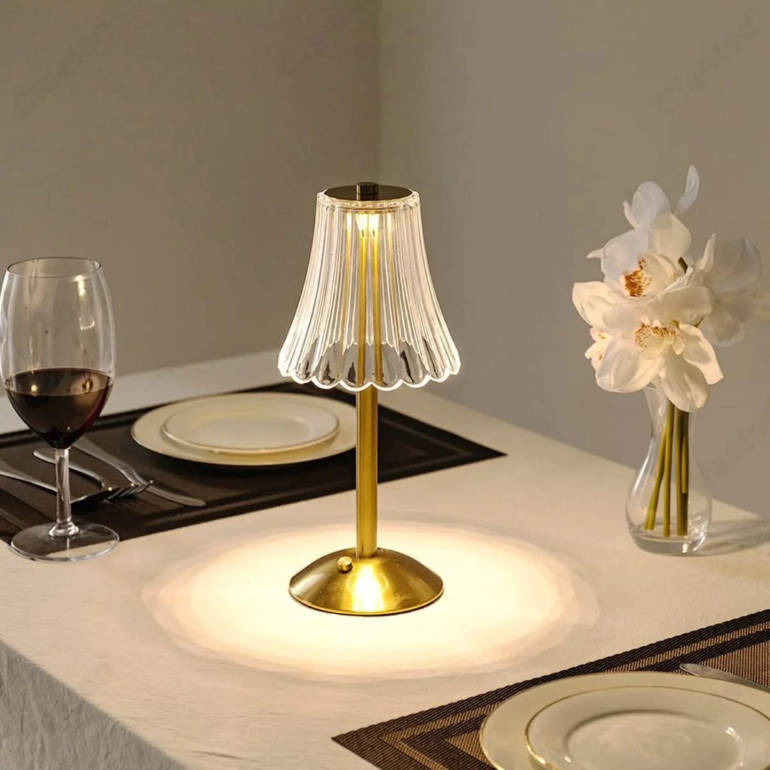 GlamLight Thread Lamp with Crystal Decor and Dimmable Lighting | Skanto