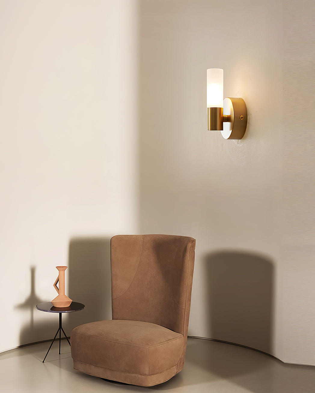 Skanto | CylindraGlow – Stilig Sylinderformet Vegglampe for Tidøs Atmosfære
