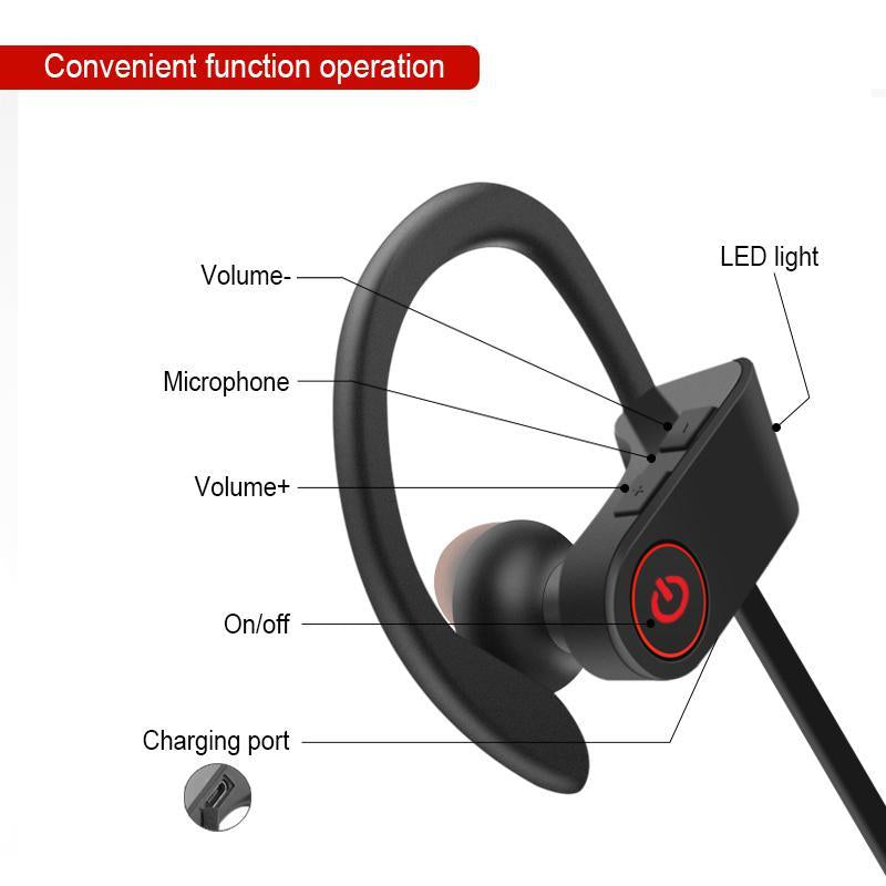 Skanto | Bass Bluetooth Øretelefon - Behagelig Treningsopplevelse!