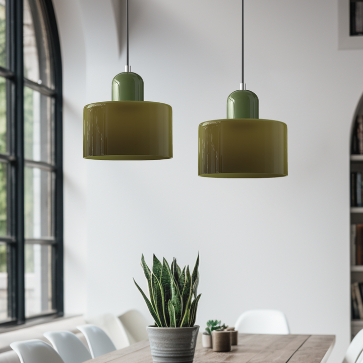Skanto | Moderne lampe med farget glass og geometrisk form