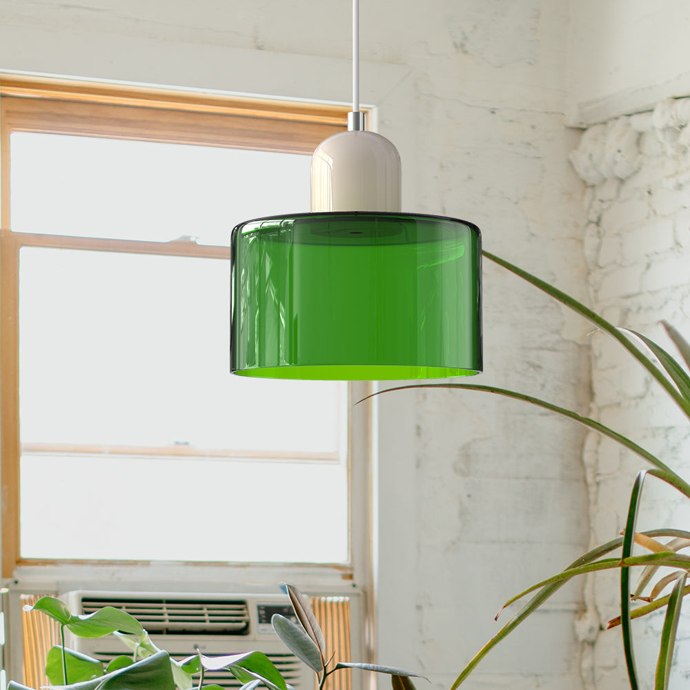 Skanto | Moderne lampe med farget glass og geometrisk form