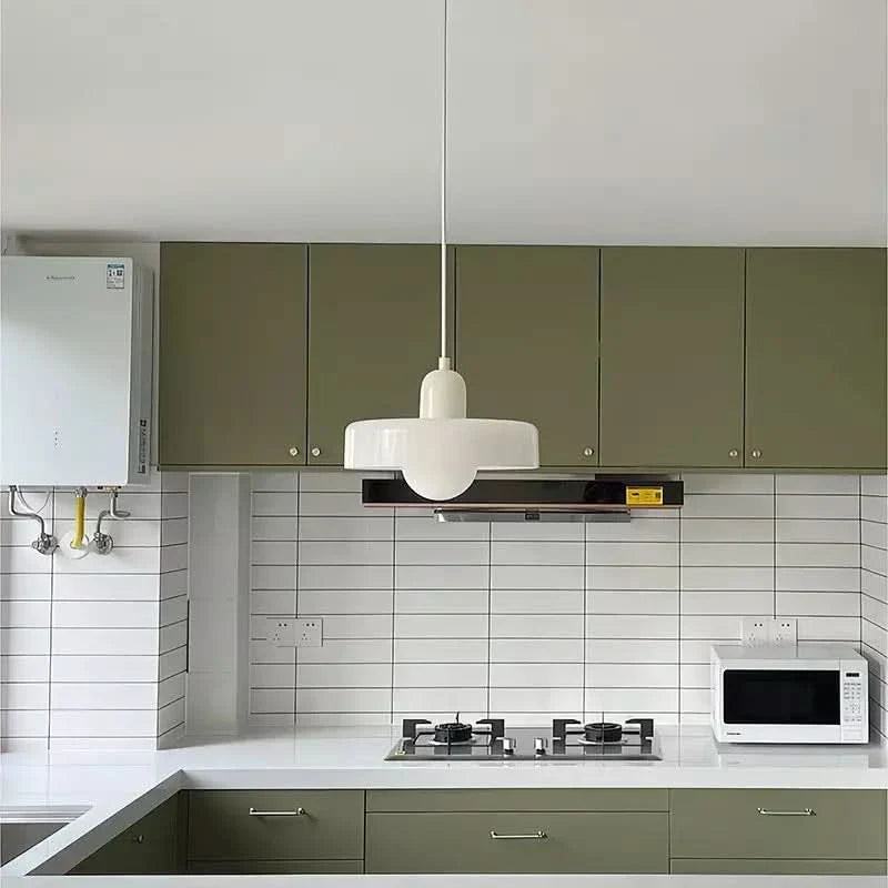 Skanto | Bauhaus Pendellampe i Farget Glass med Justerbart Oppheng