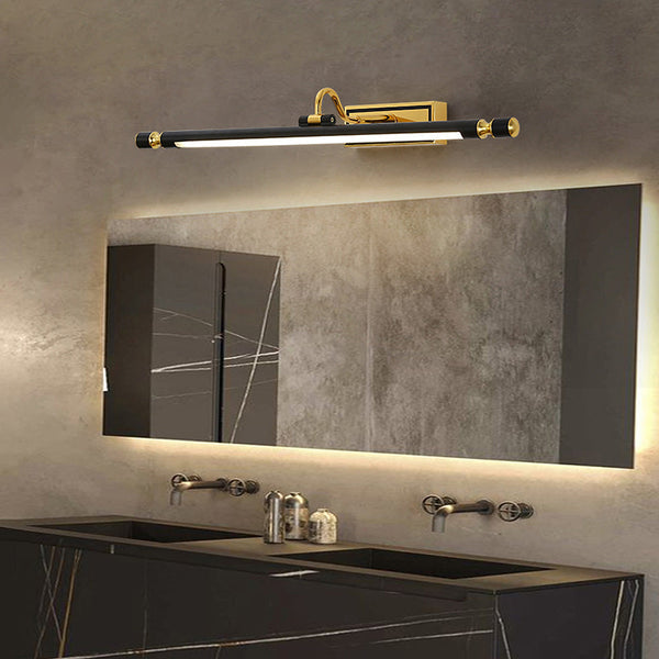 Luxury Black-Gold Mirror Lamp – LumoGold | Skanto