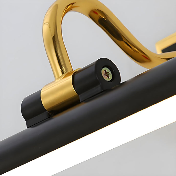 Luxury Black-Gold Mirror Lamp – LumoGold | Skanto