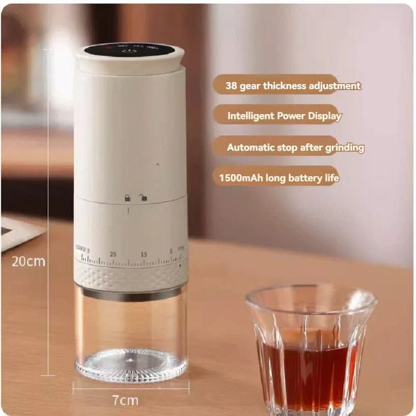 Skanto | Elektrisk kaffekvern med 38 malenivåer og USB-C ladingsfunksjon