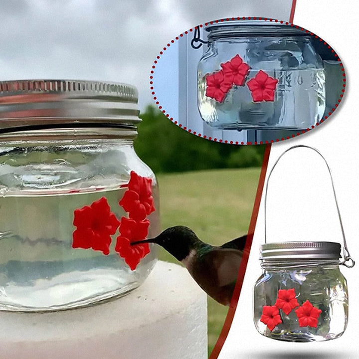 Skanto | Vakker Mason Jar Kolibri Fôrer