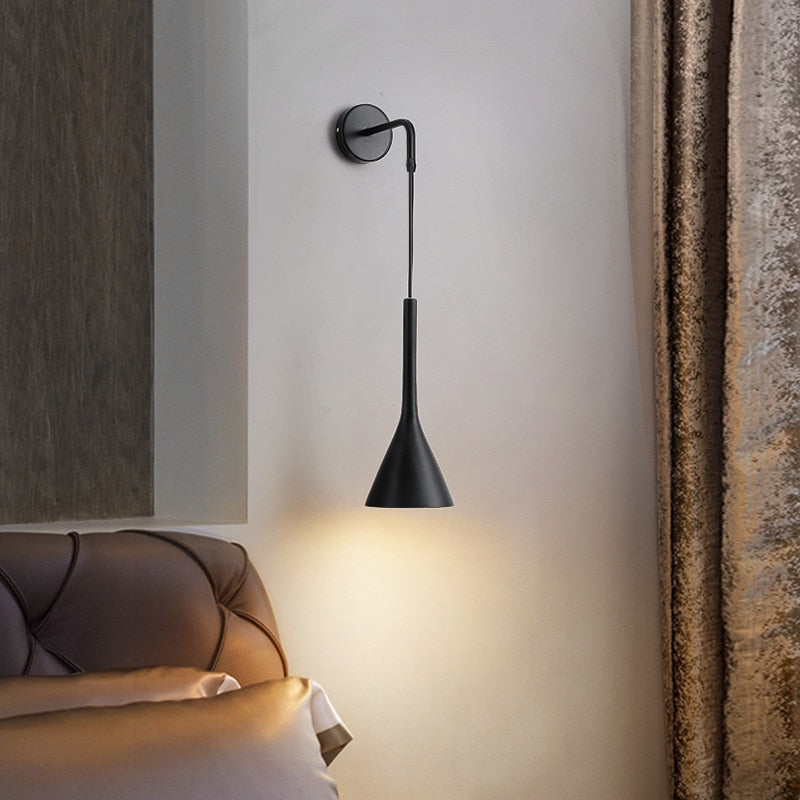 Skandinavisk bedside pendel vegglampe – Justerbar ledning | Skanto