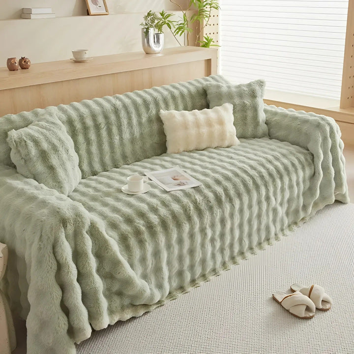 Vinter Fluffy Plush Sofa Deksel | Skanto