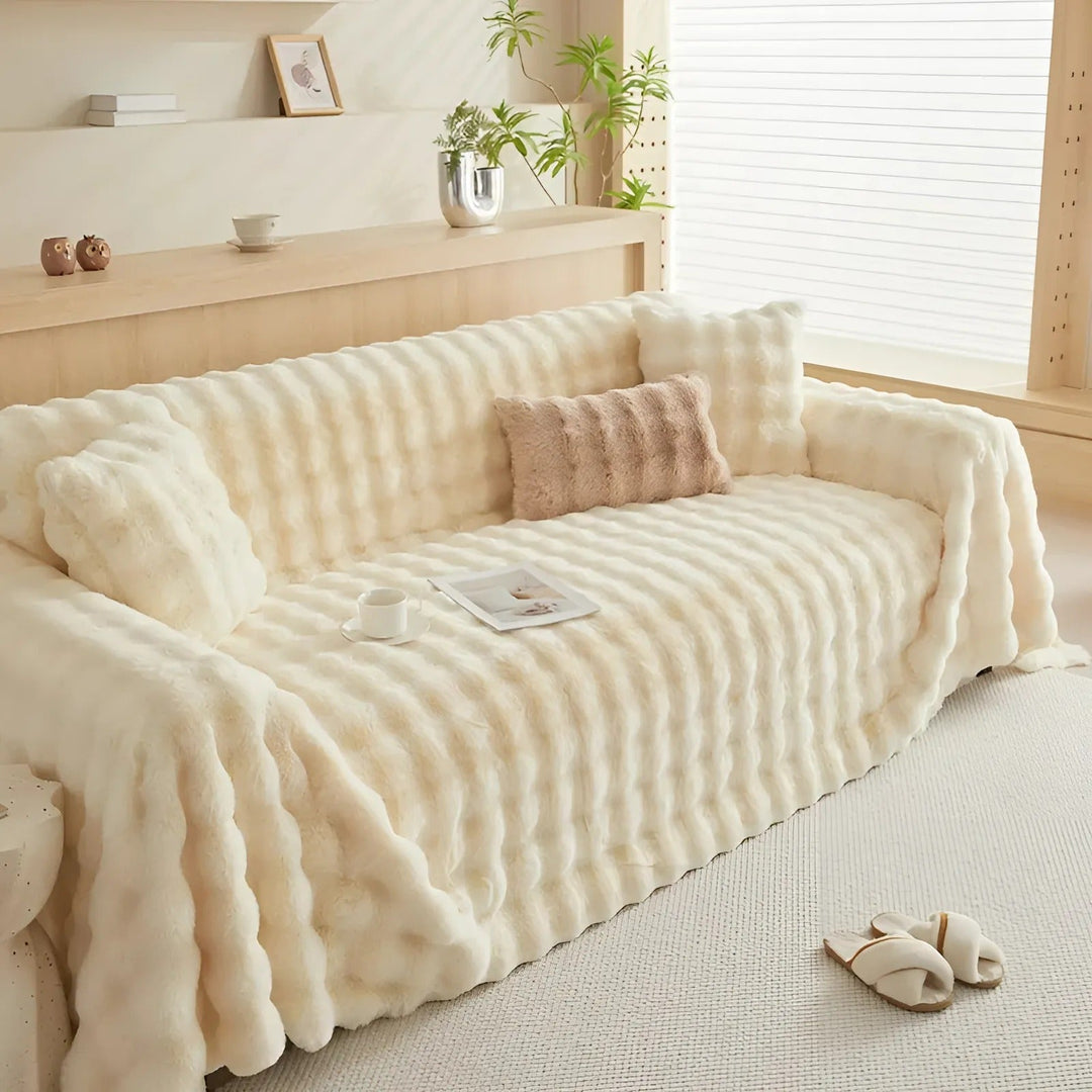 Vinter Fluffy Plush Sofa Deksel | Skanto