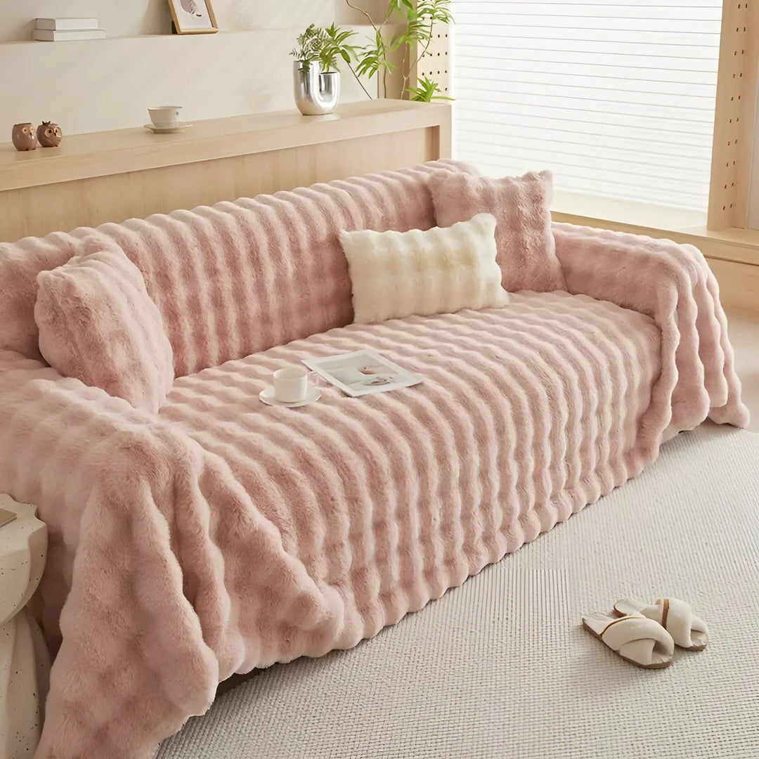 Vinter Fluffy Plush Sofa Deksel | Skanto