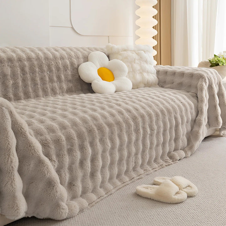 Vinter Fluffy Plush Sofa Deksel | Skanto